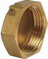 Заглушка с контр. отв. 1/2" ВН ЛАТУНЬ LEXLINE