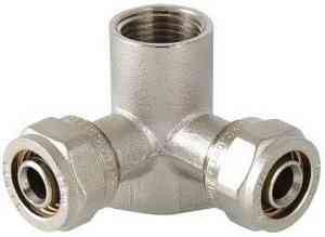 #МП Тройник с крепл. 2 ц/г Т16х1/2"Fх16-DW с креп VTm.334.N.160416  VALTEC ### Распродажа!!!