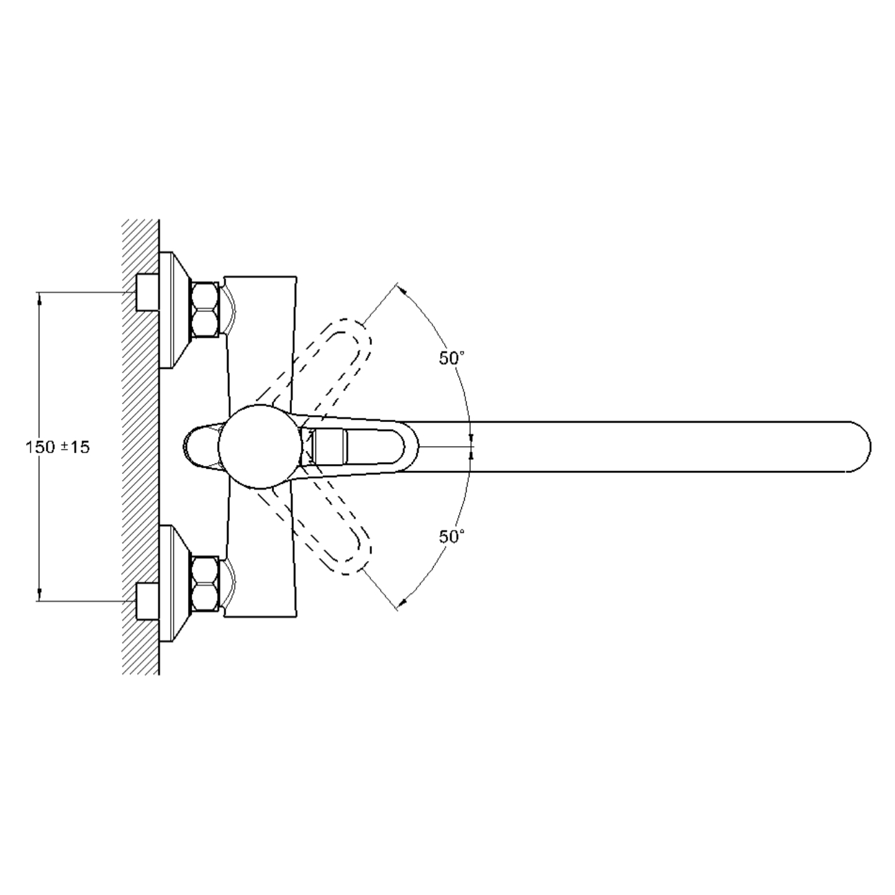 Смеситель для ванны G-Lauf NUD7-A045