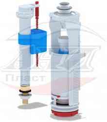 АНИ WC8540C Арматура комплект, хром кнопка, впуск ниж. 3/8" лат. резьба