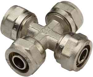 МП Крестовина С16х16х16х16 4 цанги "AQUALINK"