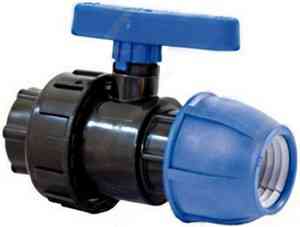 ПЭ  Кран  шар.  20х1/2"  обжим-ВР  PN16  ITAL / Спектр /