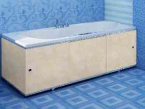 ЭКРАН  для ванны  ПРЕМИУМ А  ( алюм профиль)  1,5   кремовый /