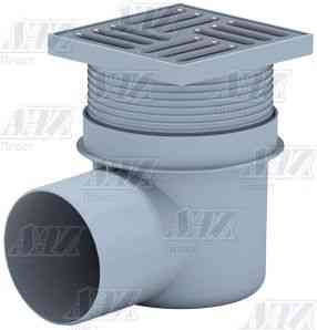 АНИ TA1612 Трап гориз-ый регул. с выпуском 110мм, с нерж. реш. 150х150 /