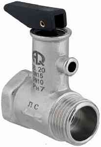 Клапан для водонагрев. с курком   1/2"  ВР-НР (7 бар) AQUALINK 