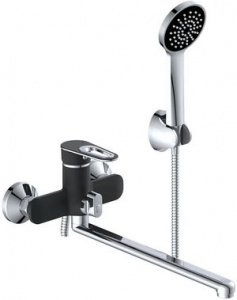 ВАННА  POTATO  P22274-6  ø35  дивертор поворотн,   хром - матовый  чёрный