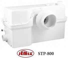 Канализационный бытовой насос (800 Вт; напор 9м; сброс 90м; расход 150л./мин; вход 40/40/100мм; измельчитель, д/тяжелых условий) JEMIX STP-800  ###