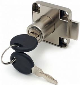 Замок мебельный SOLLER 138-22М хром с ответной планкой (12/240)