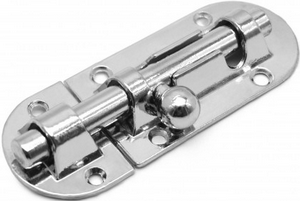 Шпингалет SOLLER 2,5" хром (6 шурупов 2,7*15) (в коробочке) (30/600)