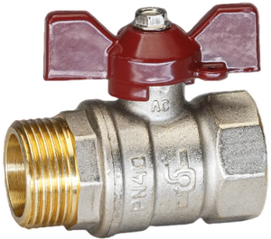 КРАН  шар.   3/4''  ВР-НР БАБОЧКА PN40 Temper Россия