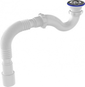 Aquant V145-45-MR Сифон 1 1/2"х40, д/душ поддона, реш. 70мм , гофра 40/50 