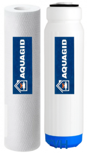 КОМПЛЕКТ  AQUAGID  ДУЭТ  10"    (нетканный пп и гранулиров кокосовый уголь )