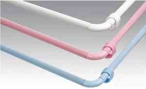 Карниз для ванной  Zalel  УГЛОВОЙ  ХРОМ 90-90-90 см (блистер) /