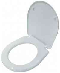 Сиденье для унитаза ИНКОЭР  "Лира голубовато-белое" 
