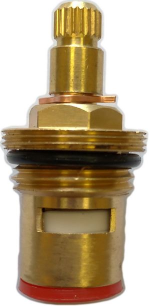 Кран-букса, керамическая, 1/2", 1 резьба, 20 шлицев, Профсан (ПСМ) PSM-1291-20