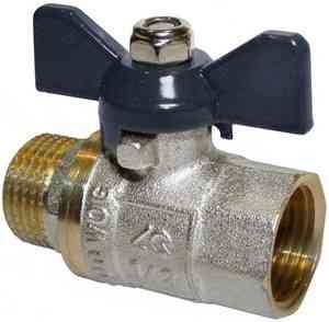 КРАН  шар.  1''  ВР-НР БАБОЧКА AQUALINK