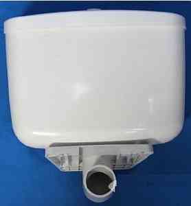 БАЧОК  для унитаза нижний пласт  КИРОВ  АРМАТУРА С КНОПКОЙ  с площадкой