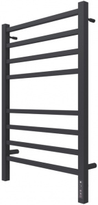 П/С  ТЕРМИНУС  НЕРЖ. ЭЛЕКТР.  Ватикан П8 500х800 (4+4 ) электро (new встроен.диммер)  КС 9005  матов черн