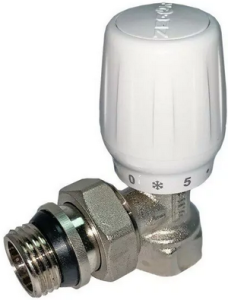 Клапан ручной для радиатора УГЛОВОЙ  3/4"   ZEGOR QS-3661 (с антипротечкой, 10 бар, 120 °С) (CW617N)