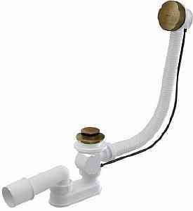 #Сифон для ванны A55ANTIC автомат комплект металл бронзовый "ALCAPLAST" Выводим из ассортимента!