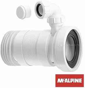 Фановая труба раздвижная MRWC-F33RD д/унит. с манж. и компресс. отводом на 40, (230-440 мм) Mc'Alpine