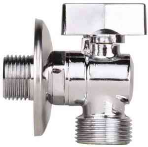 КРАН УГЛОВОЙ для с/м С УДЛ. РЕЗЬБОЙ   1/2"x3/4"  НР-НР с отраж.  AQUALINK