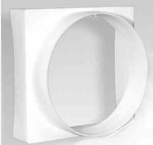 Переходник с квадрата 100 на круг D100 ФЛЕКС