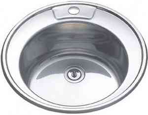 МОЙКА врезная кругл. Ø51 (0,6) (вып. 3 1/2", глубина чаши 17см, сифон) MIXLINE 