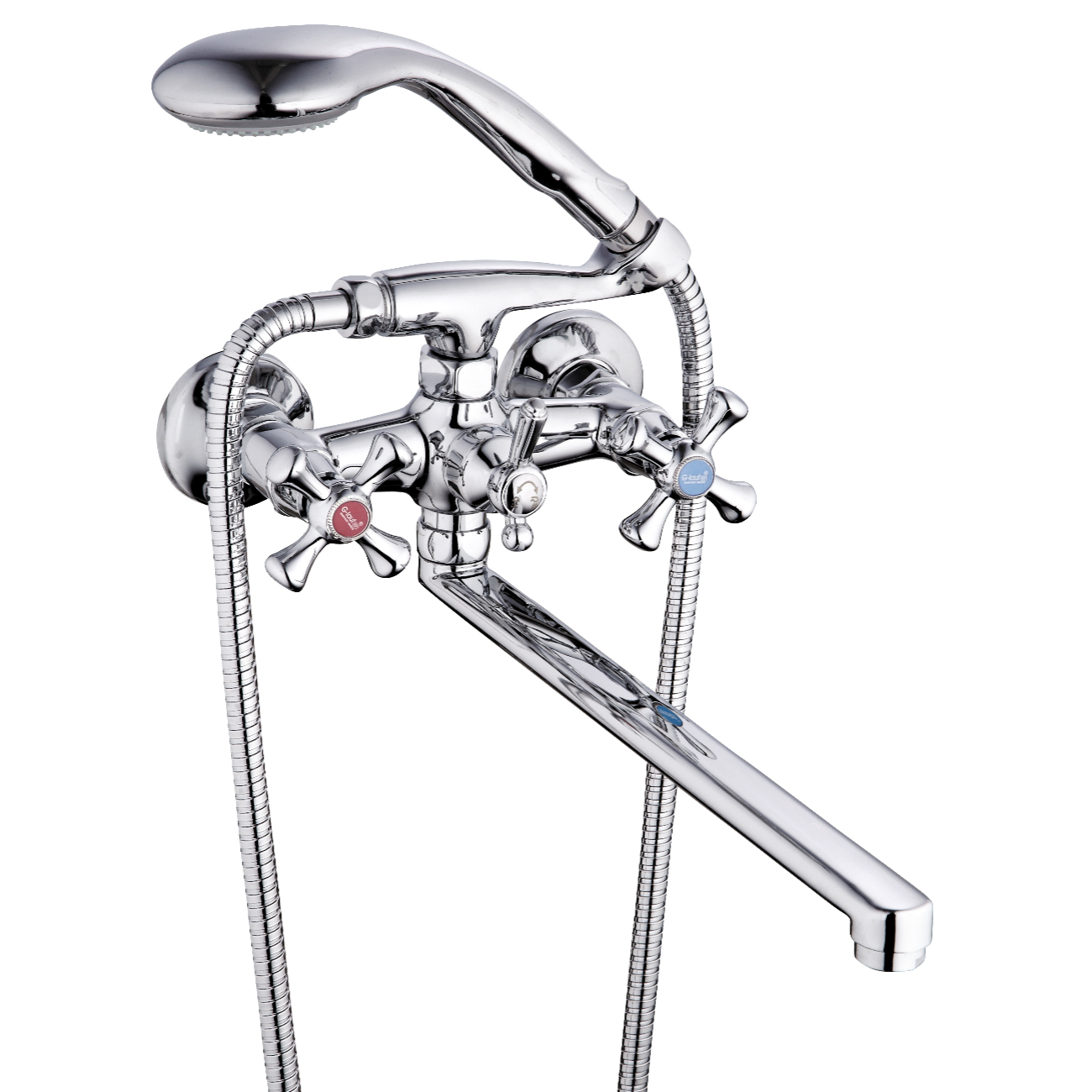 Смеситель для ванны G-Lauf QTZ7-A827 двуручковый