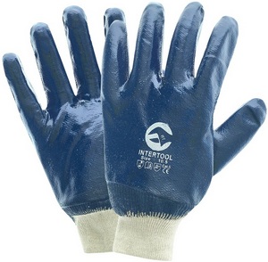 Перчатки нитриловые манжета, полный облив /12/288/420/456