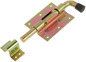 Задвижка накладная 130мм гаражная №12 цинк