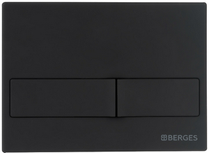 Кнопка BERGES для инсталляции NOVUM L5  Soft Touch черная   040015