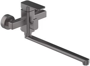 ВАННА  G-LAUF   NEB7-A123MG  с плоским пов. изливом, ø35, встр. переключение ГРАФИТ